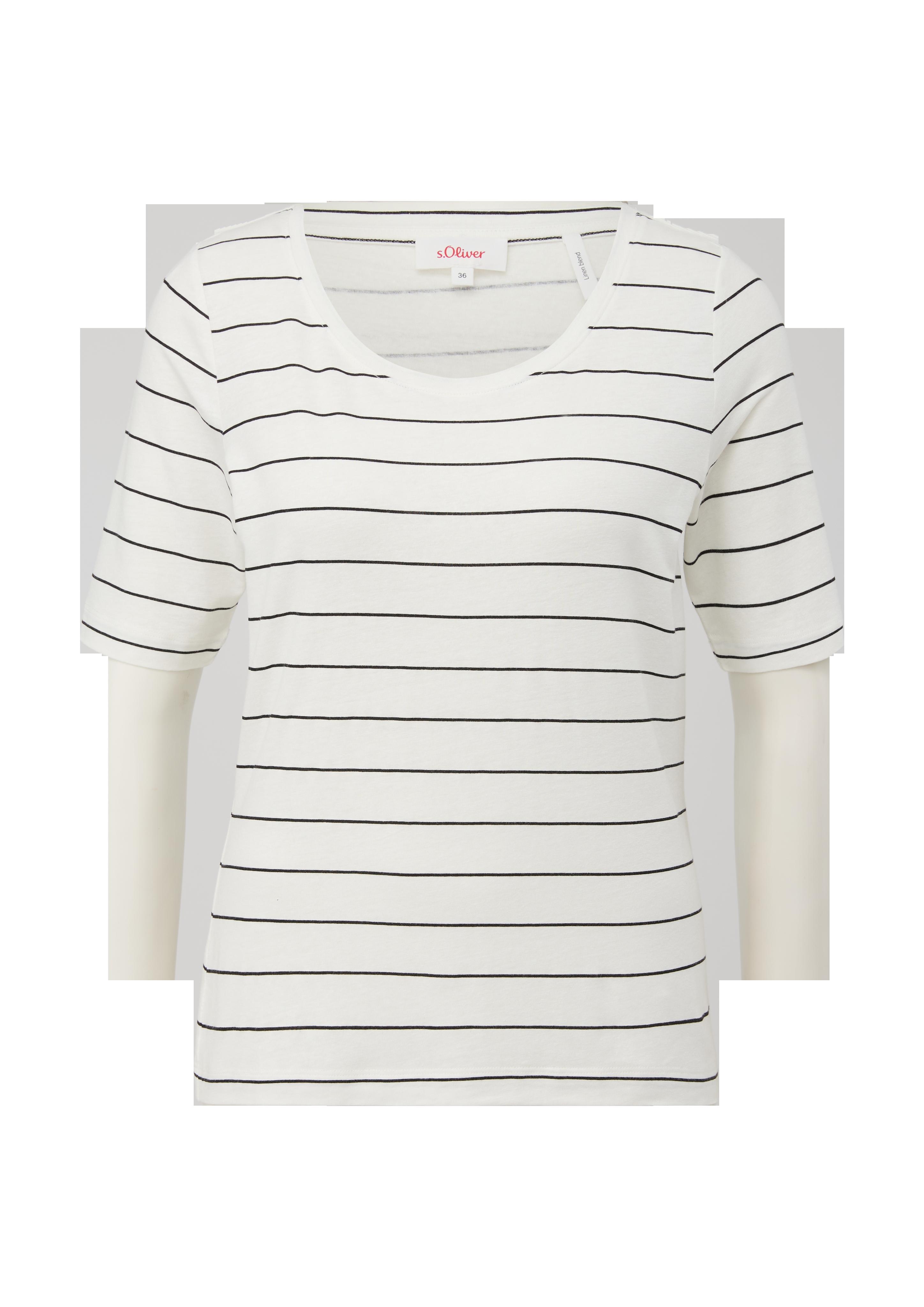 T-Shirt aus Viskosemix mit Leinen  2132318-99G3