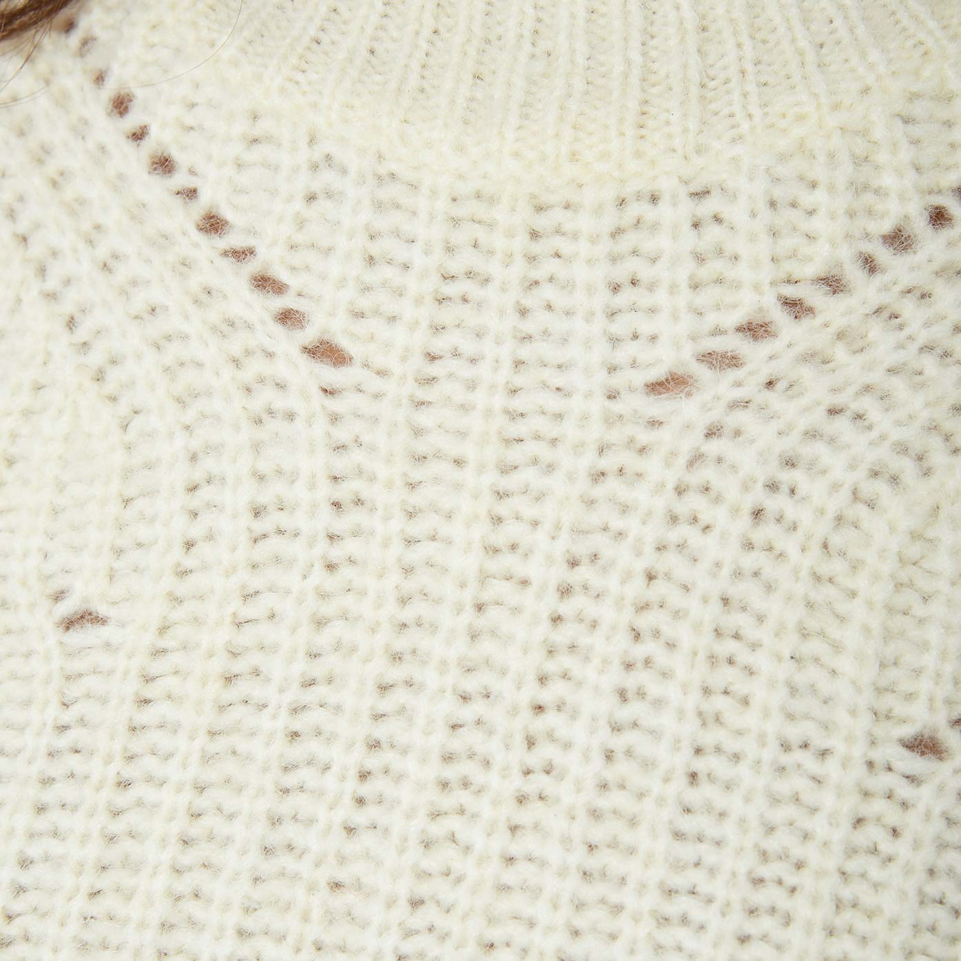 FOUJE  Pull en maille blanc Femme