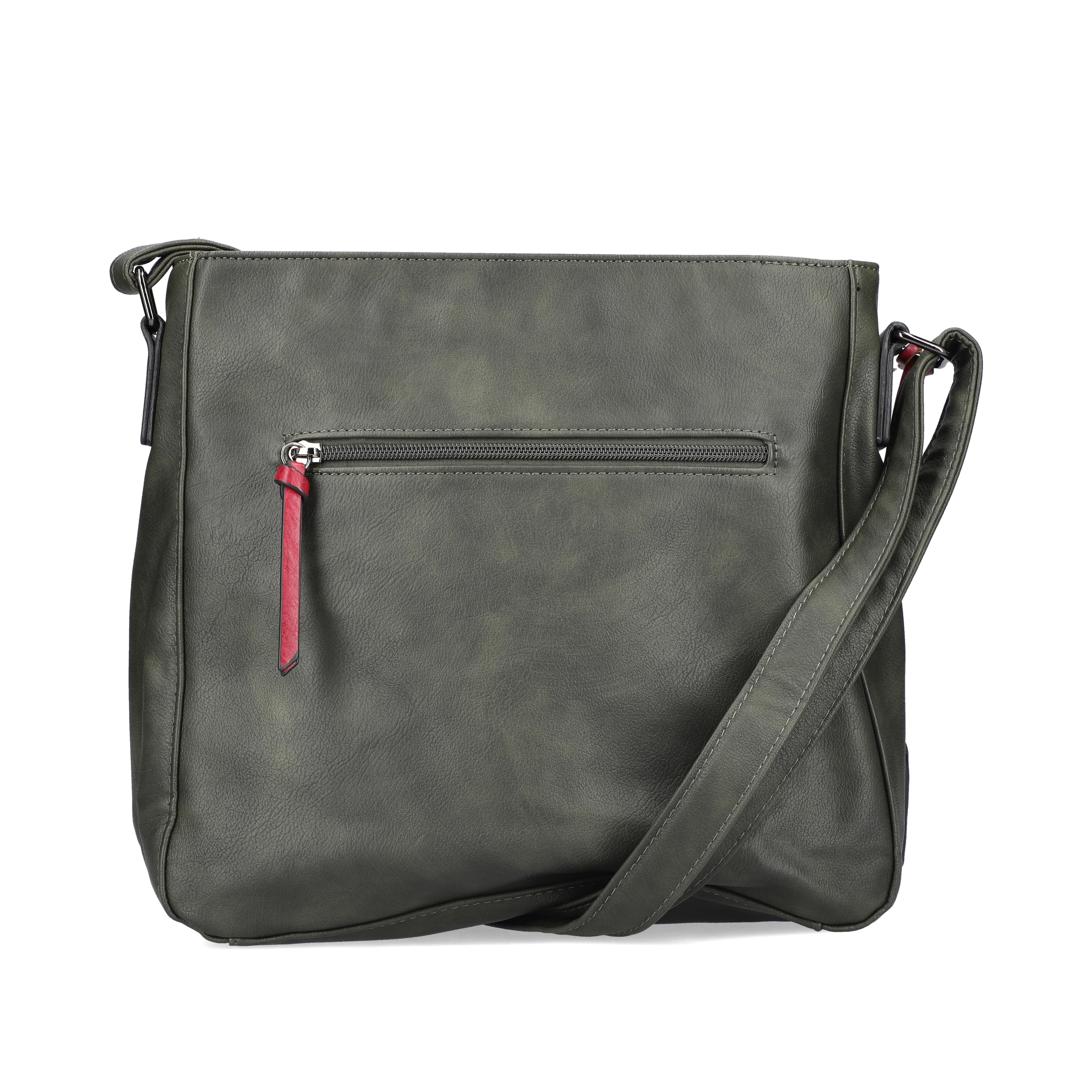 Rieker | Handtasche khaki-kirschrot