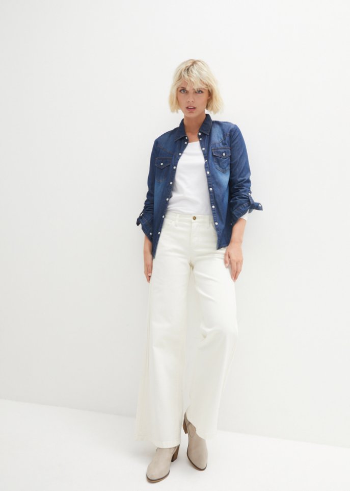 Stretch-Jeans, Wide