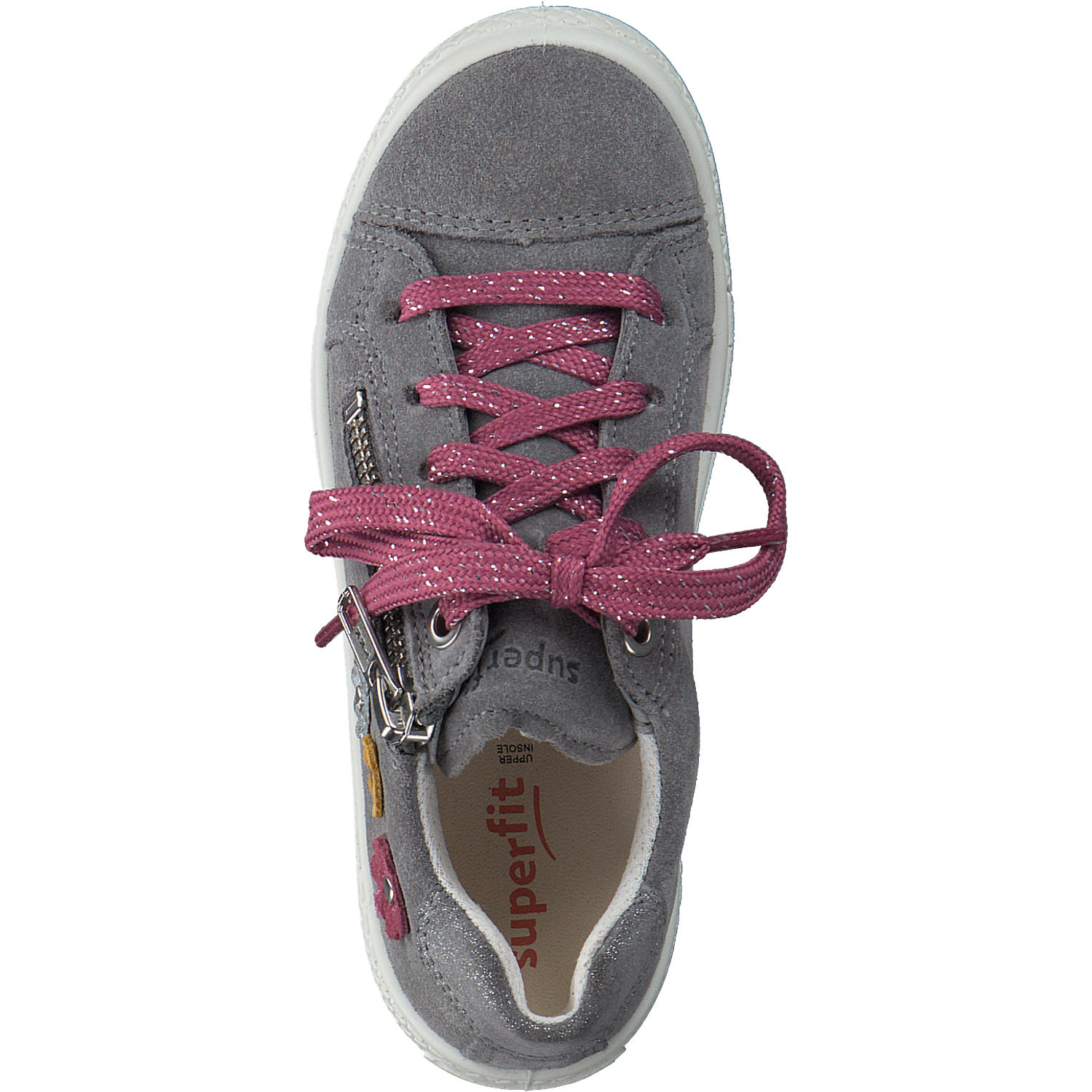 Superfit TENSY 00100, Sneakers Low, Kinder, Grau
