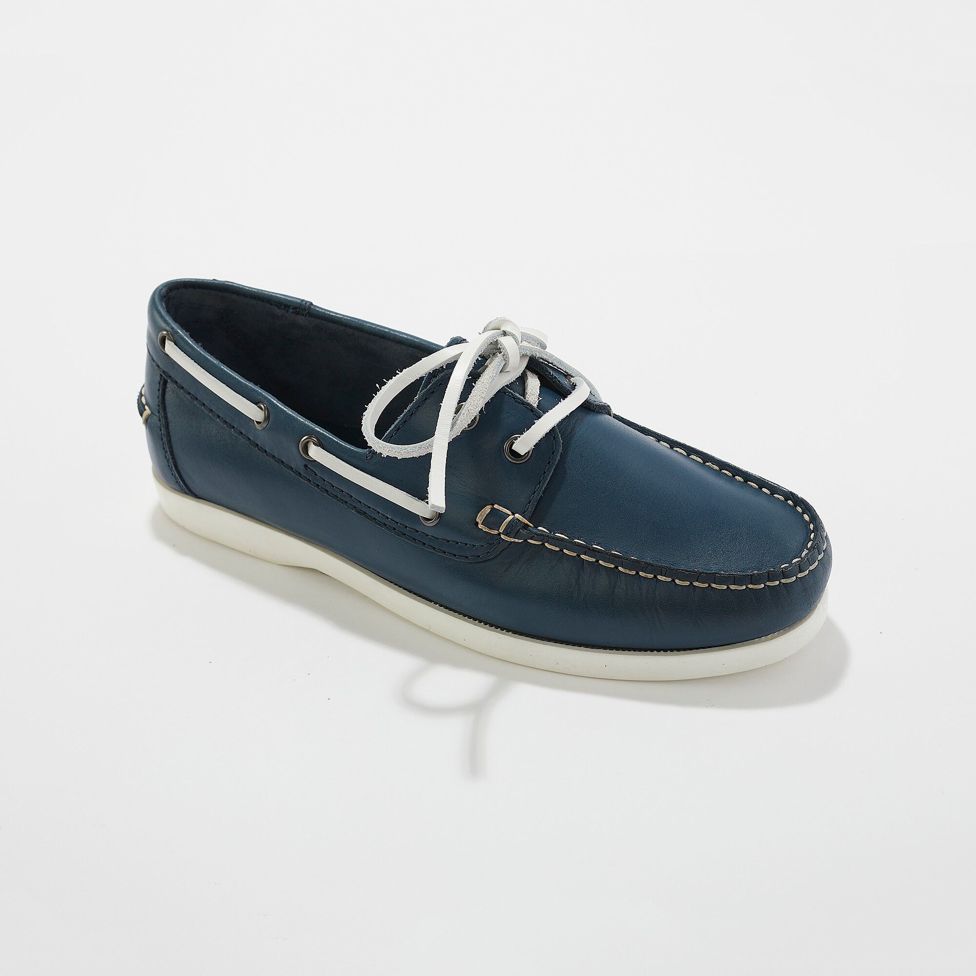 Chaussures bateau en cuir