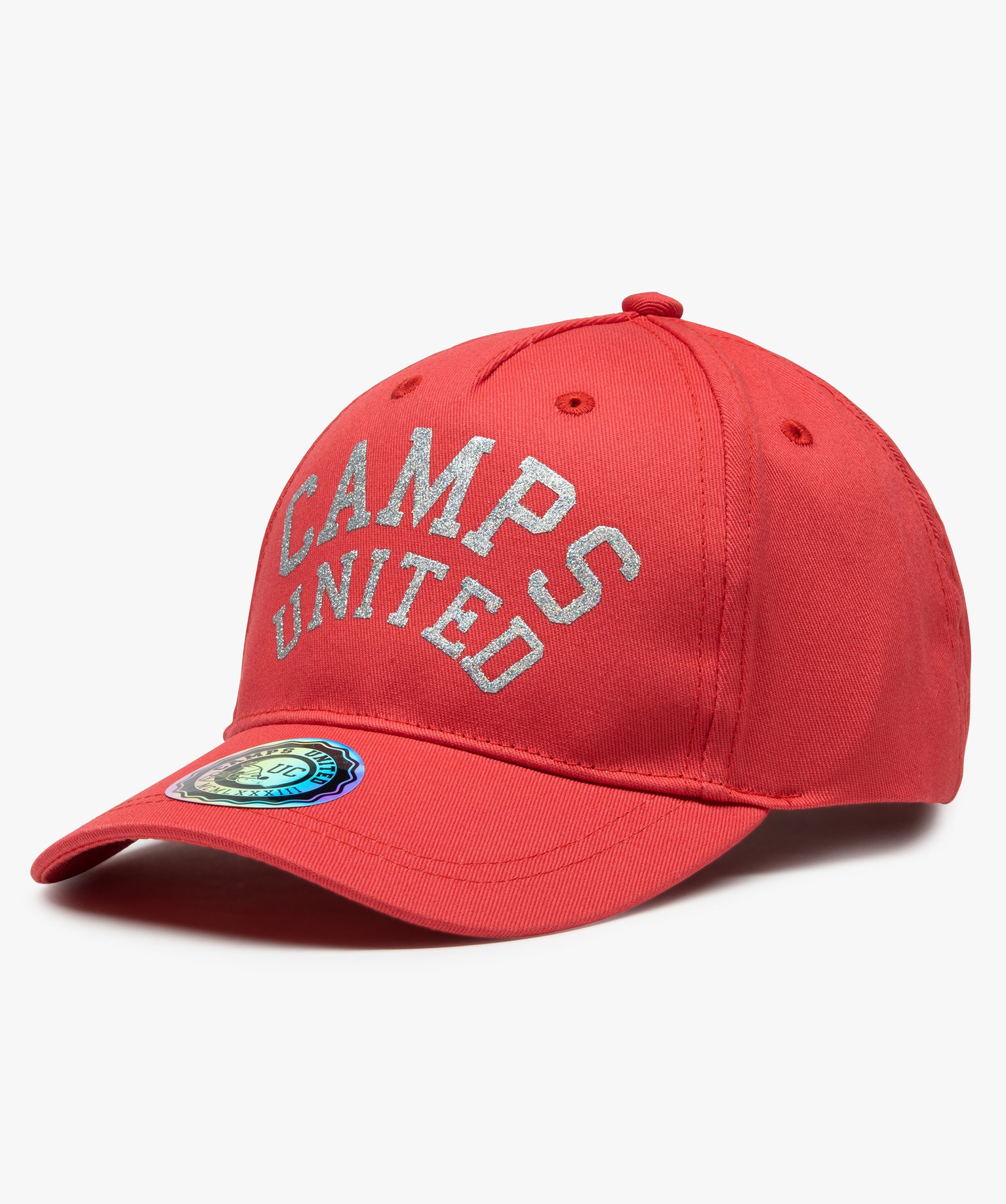 Casquette fille à inscription pailletée - Camps United rose | GEMO
