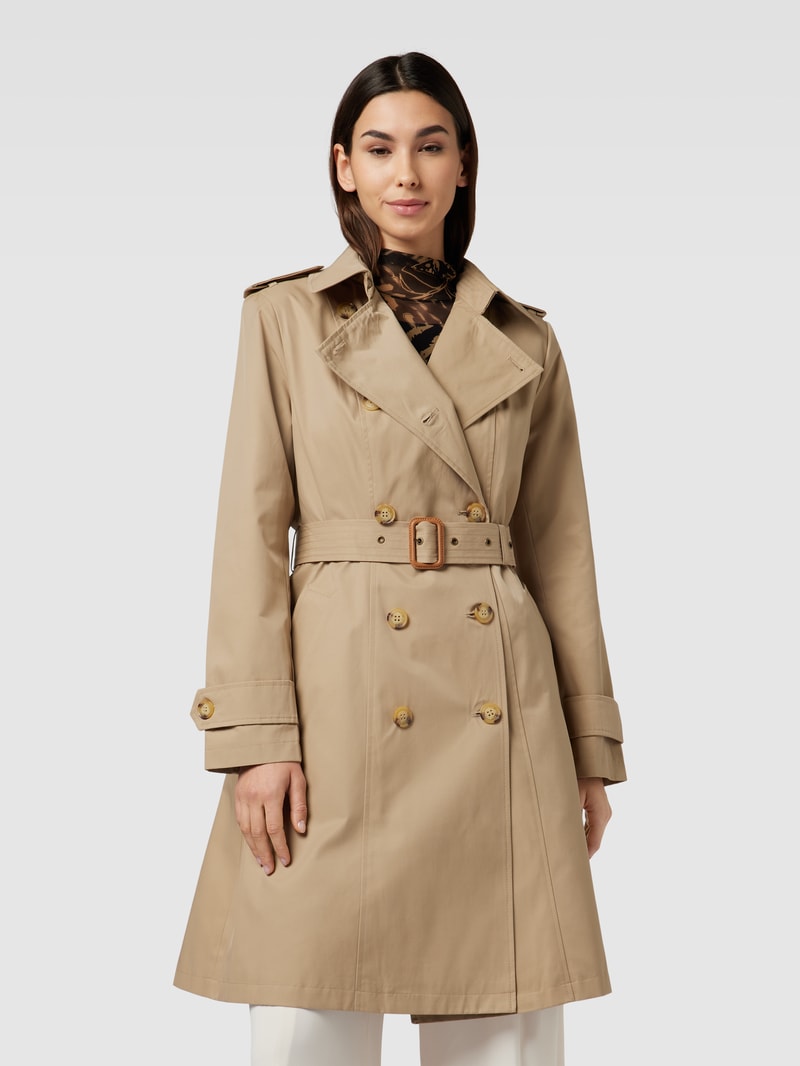 Trenchcoat mit Taillengürtel in camel
