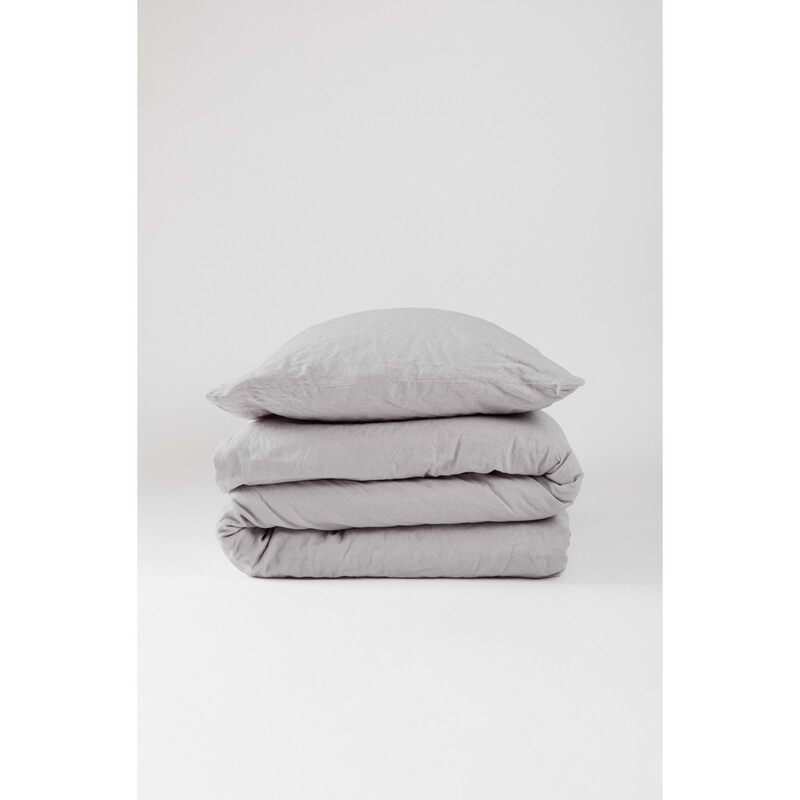 Housse de Couette bébé en Lin et Coton Bio + taie d'oreiller