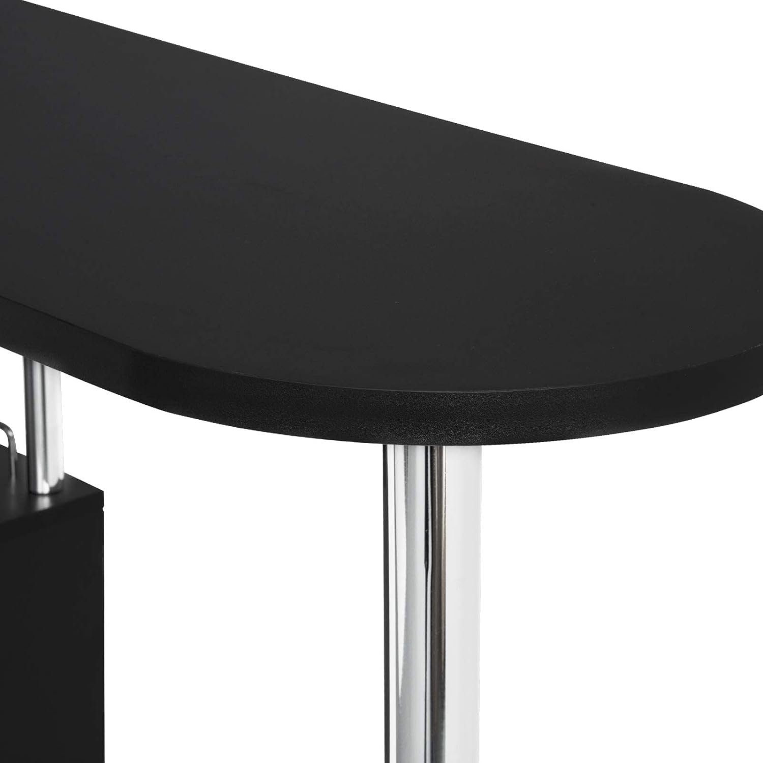 Woltu Bartisch (1-St), Bistrotisch mit 3 Ablagefläche, aus Metall, MDF
