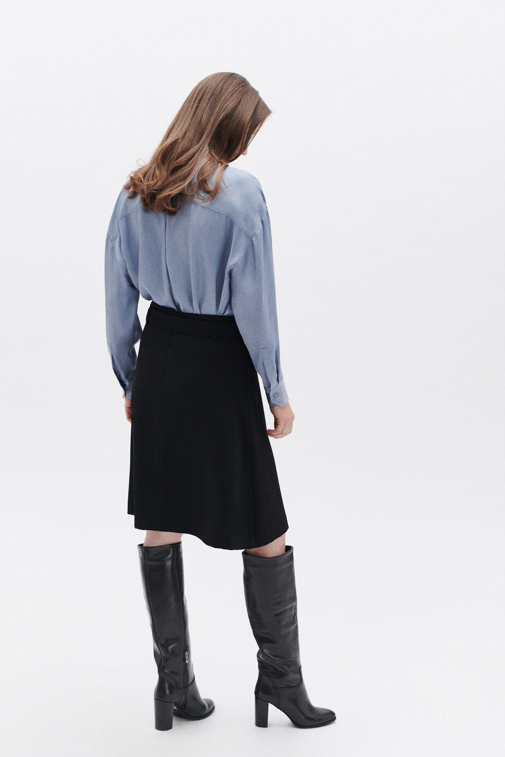 Jupe jarette noir femme