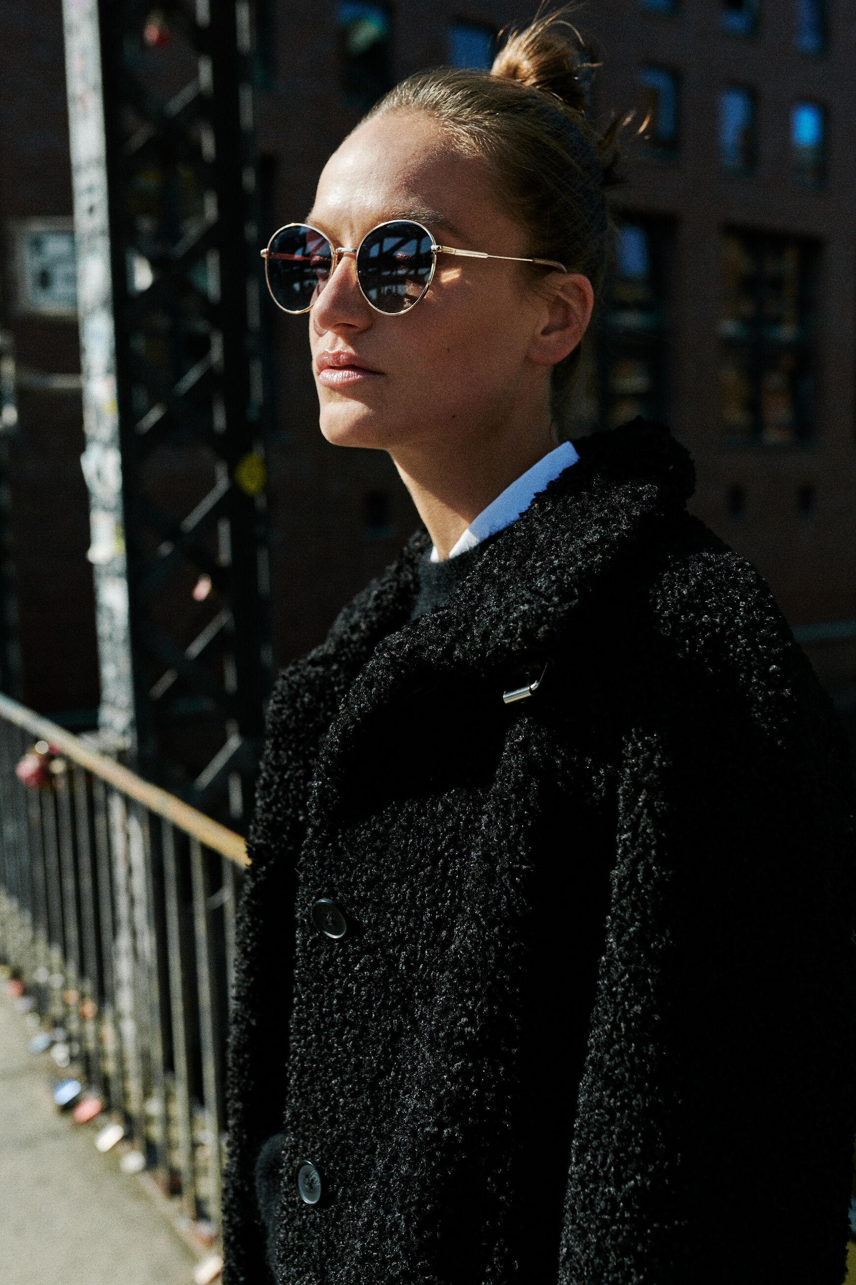 manteau sigrid noir femme
