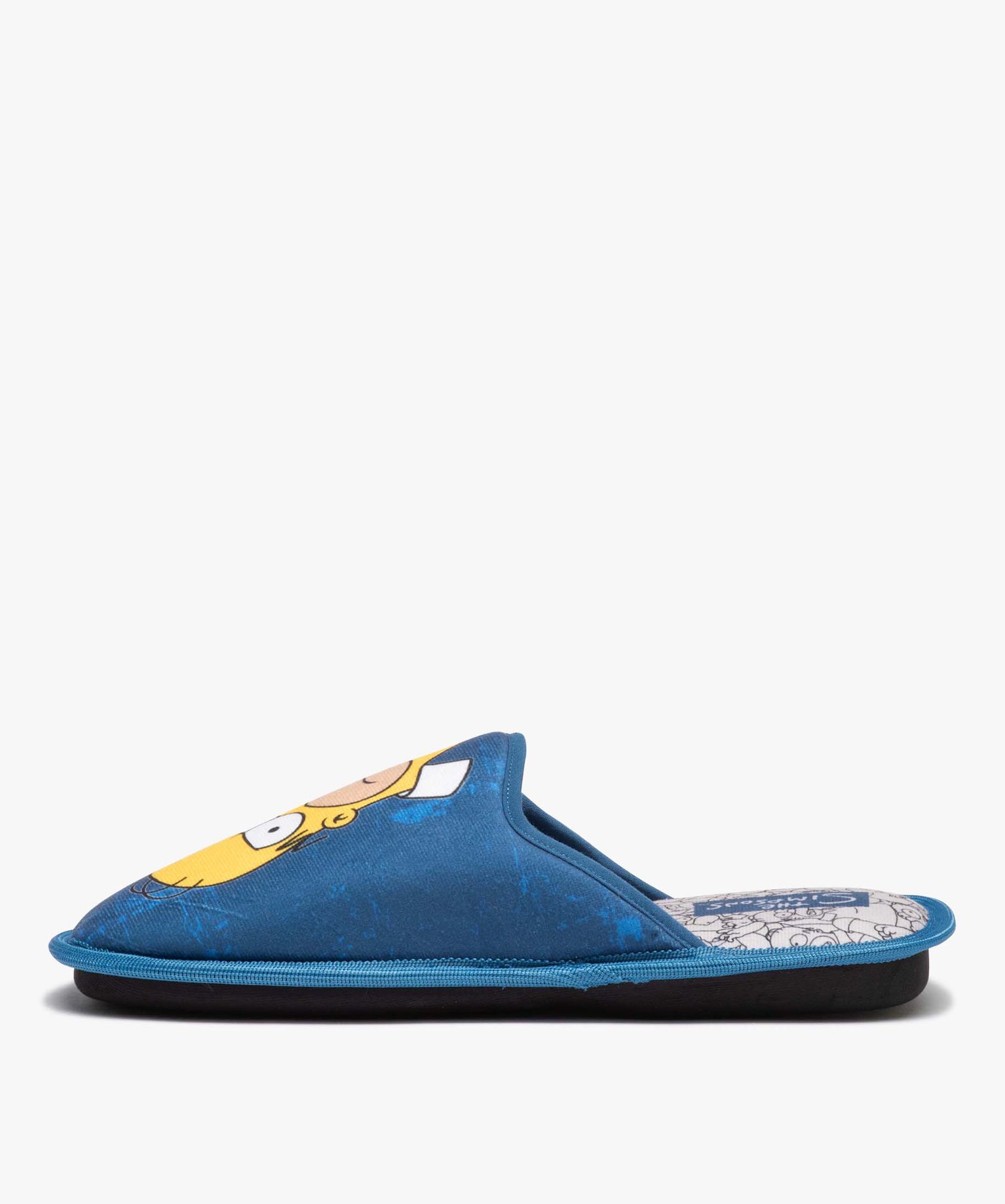 Chaussons homme mules imprimées - Simpsons multicolore | GEMO