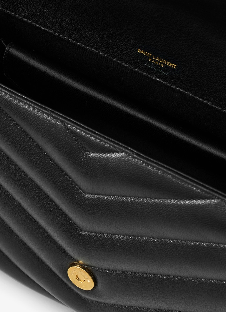 Duża torba na ramię Loulou ze skóry jagnięcej marki Saint Laurent