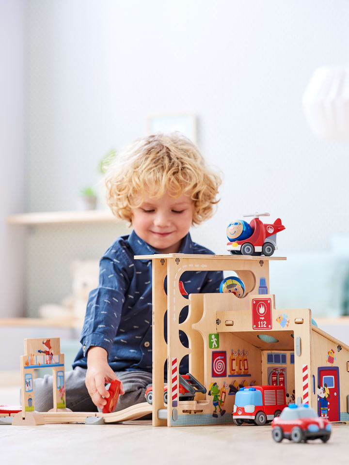 Haba Spiel-Feuerwehrwache Kullerbü – Spielbahn Feuerwehrwache in mehrfarbig günstig kaufen onesize