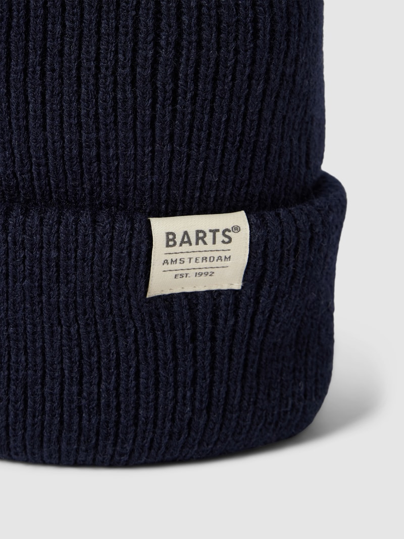 Beanie mit Label-Detail Modell 'Kinabalu' in blau