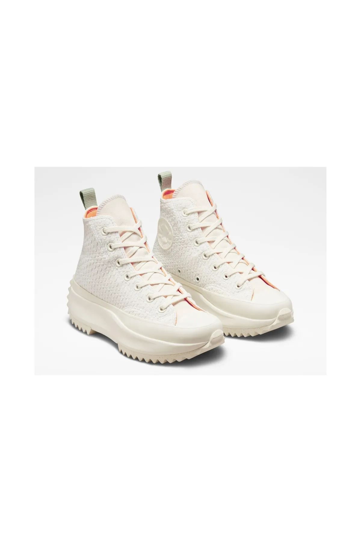 converse  Run Star Hike Platform Unisex Creme/Grün Sneaker