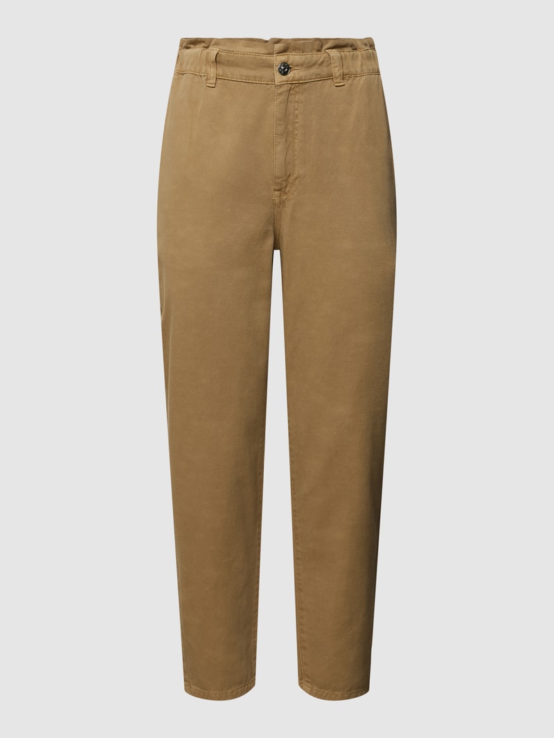 Jeans mit Eingrifftaschen in khaki