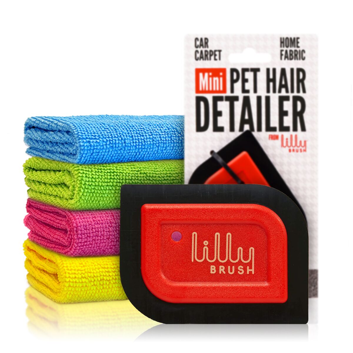 Lilly Brush Tierhaarentferner Set mit 4 Tüchern | Mini Detailer