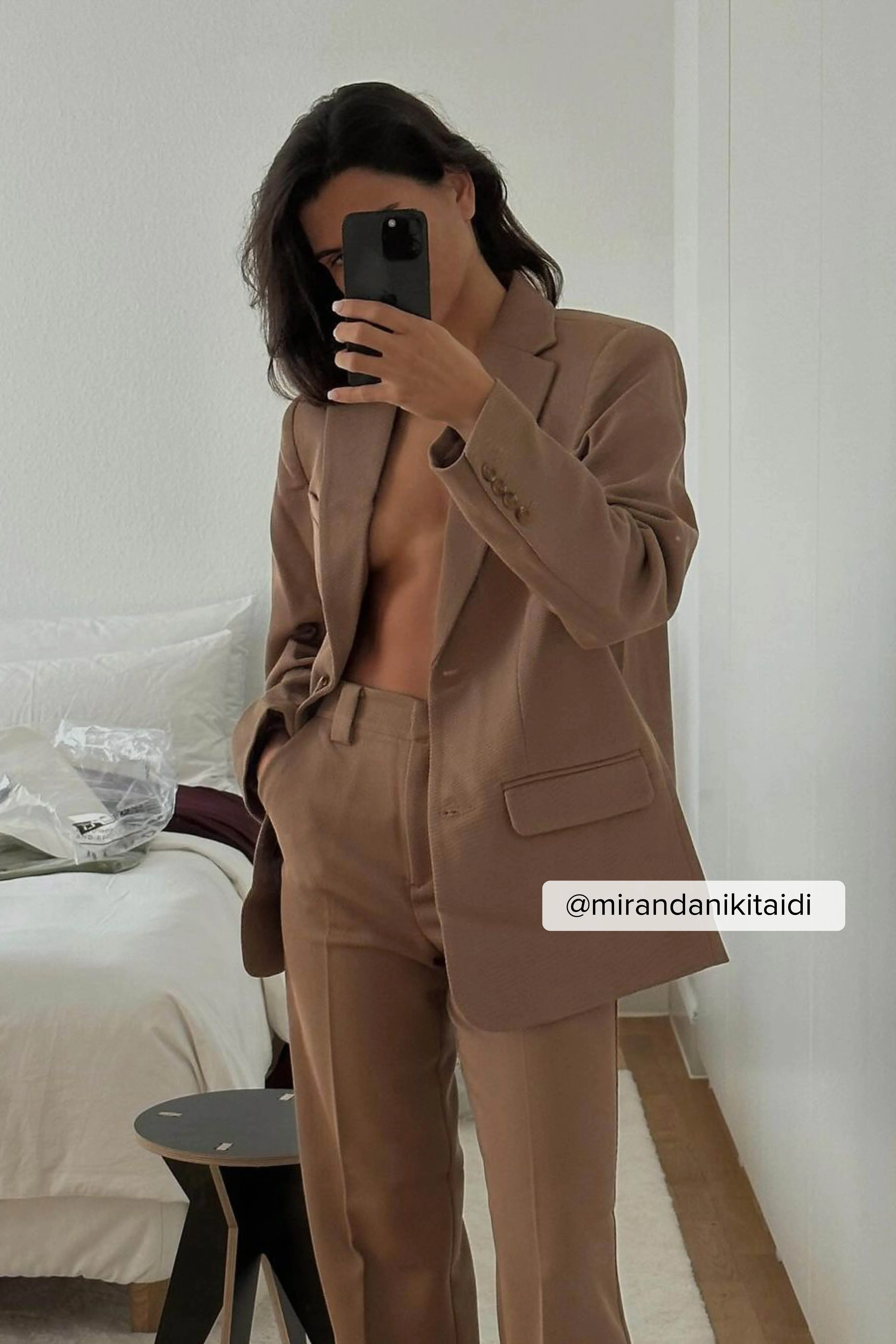 Anzughose aus Twill