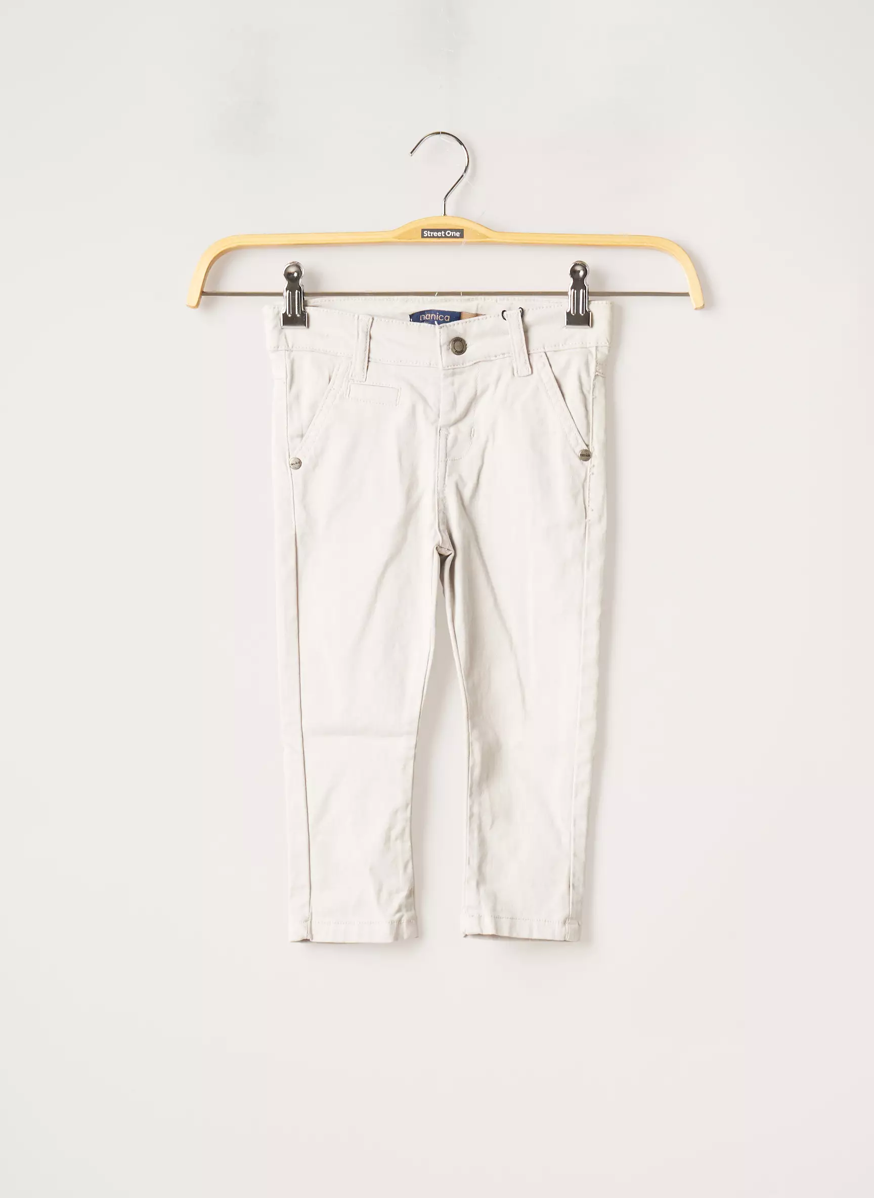 Nanica Kids Pantalons Chino Garcon couleur gris