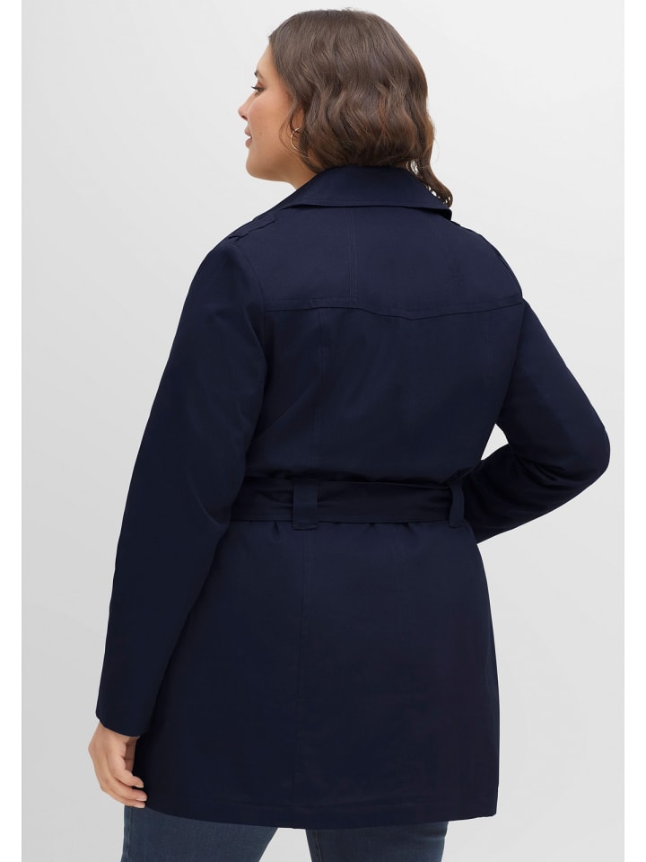 sheego Trenchcoat in marine günstig kaufen