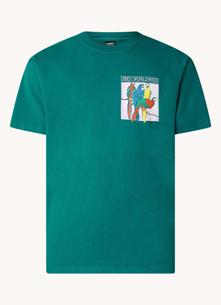 Obey Respect & Protect T-shirt with logo and back print