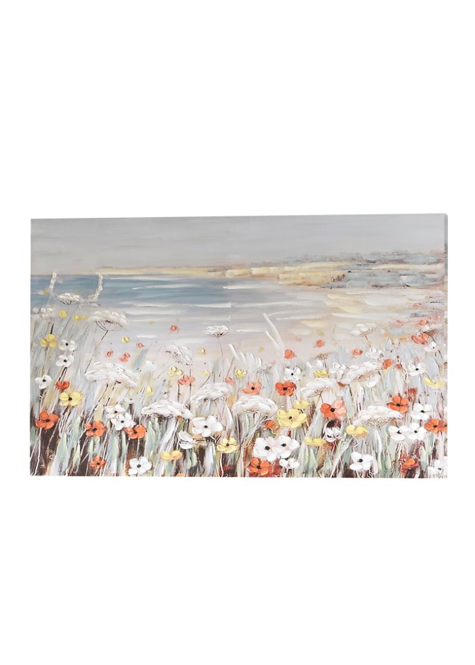 Bild mit Blumen und Meer
