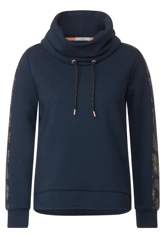 CECIL Sweatshirt mit Volumenkragen