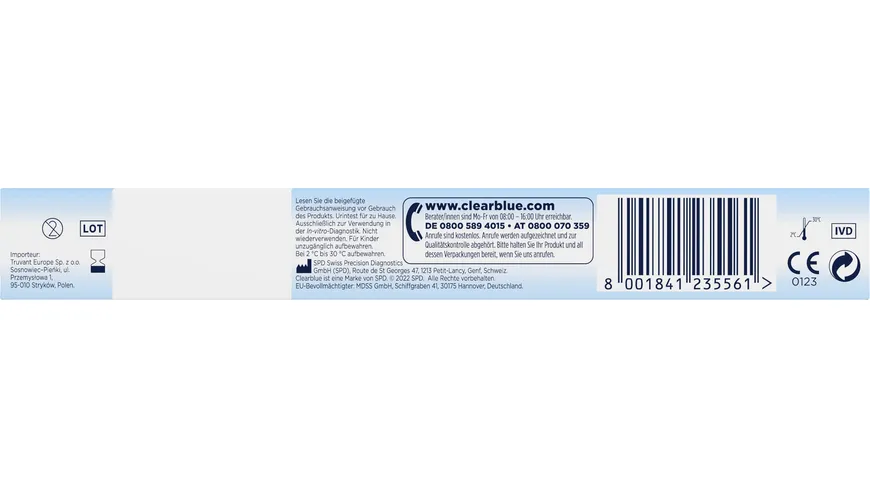 Clearblue Schwangerschaftstest Ultra Fruehtest 2er