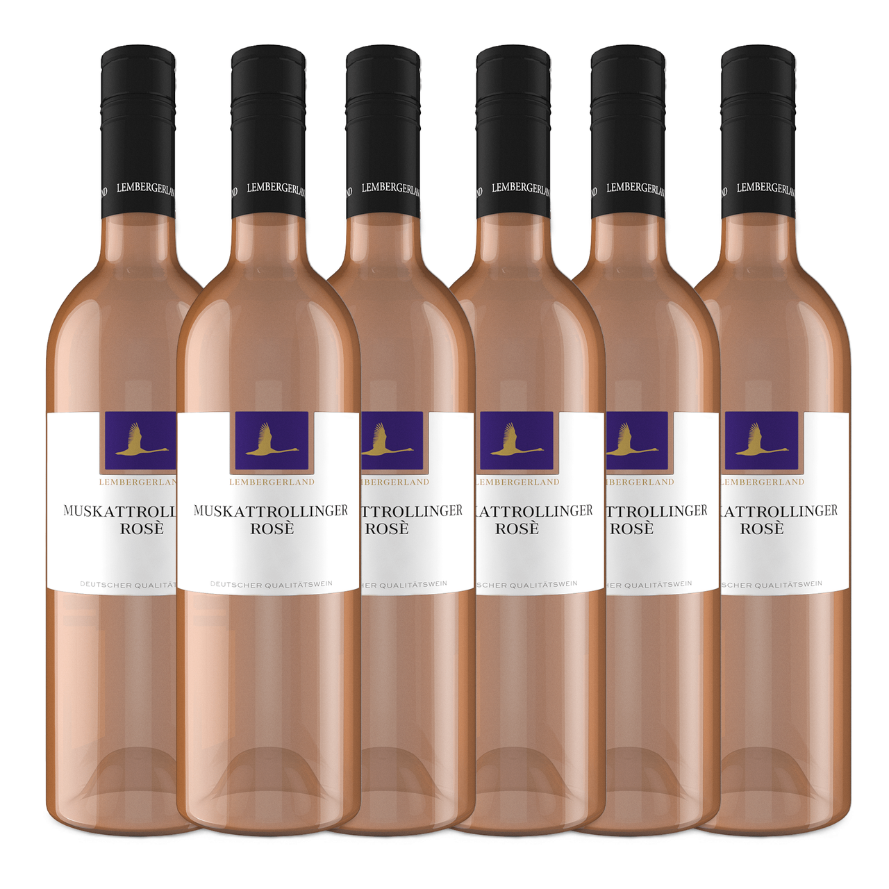 Württembergische WZG Rosswager Stromberg Muskat-Trollinger Rosé Qba 0,75L 6er Karton