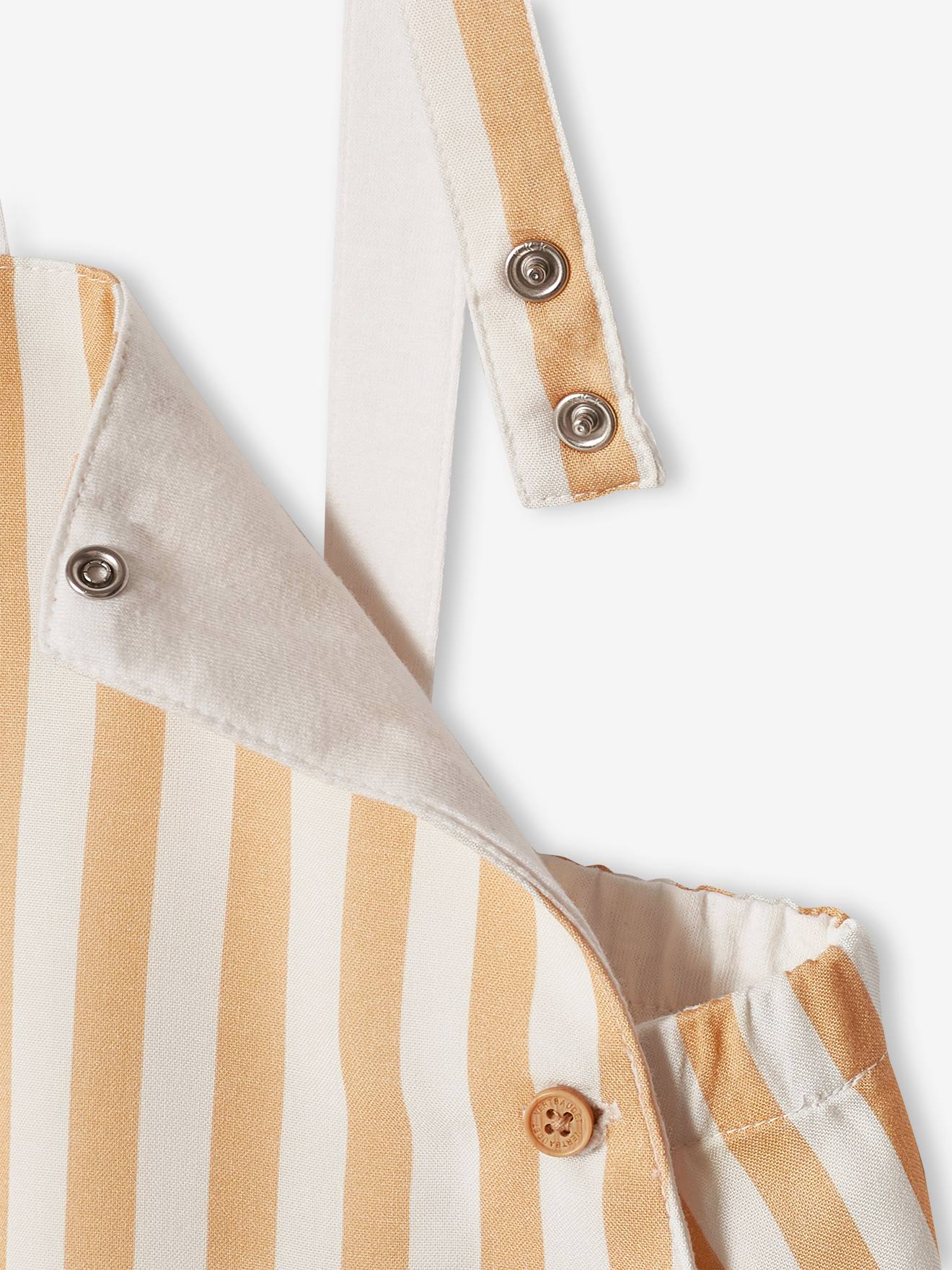Vertbaudet Baby Latzhose, Retro-Chic - wollweiß