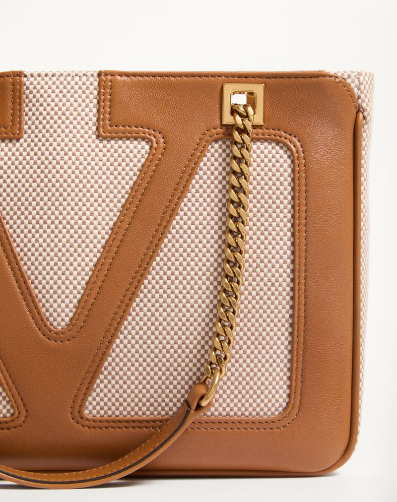 Valentino Garavani Viva Superstar Bolsa pequena de lona