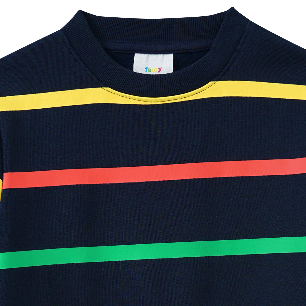 Jungen Sweatshirt mit bunten Ringeln