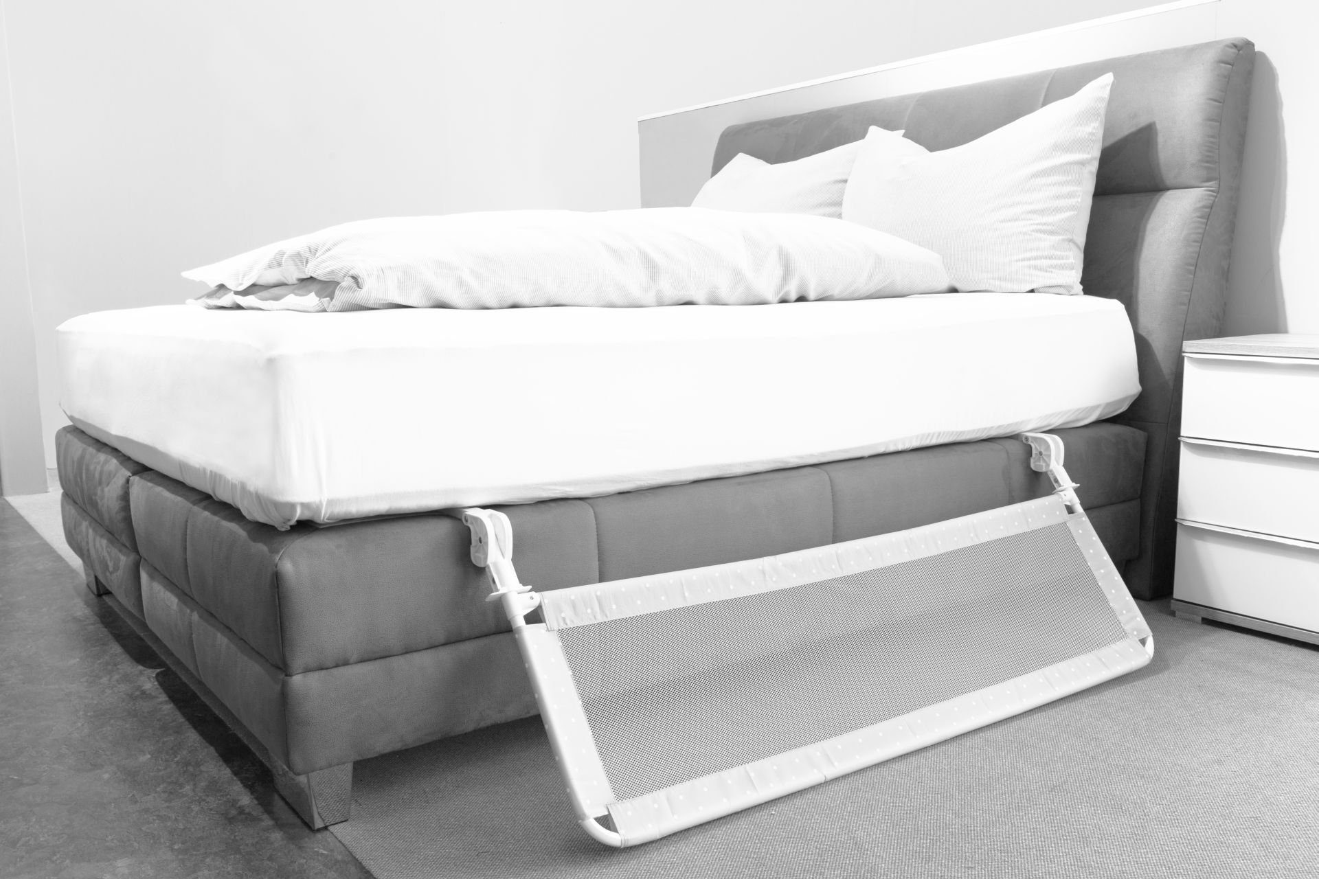 Fillikid Treppenschutzgitter Fillikid Bettgitter Exclusiv 135 x 50 cm für Standard- und Boxspringbetten