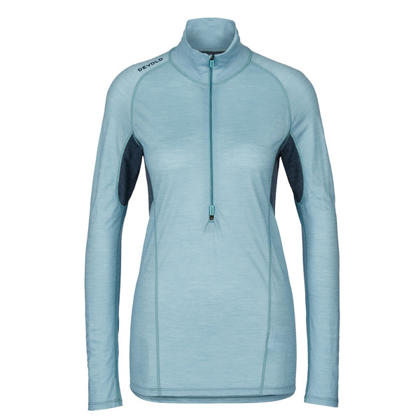 RUNNING MERINO 130 ZIP NECK W Damen - Funktionsshirt