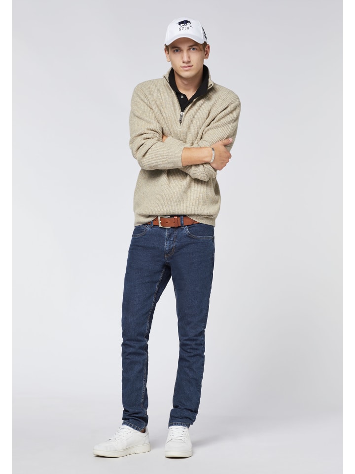 Polo Sylt Strickpullover in Sandfarben günstig kaufen