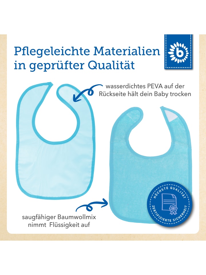 Bieco Spielwaren Lätzchen Set 4 St. in Blau günstig kaufen onesize