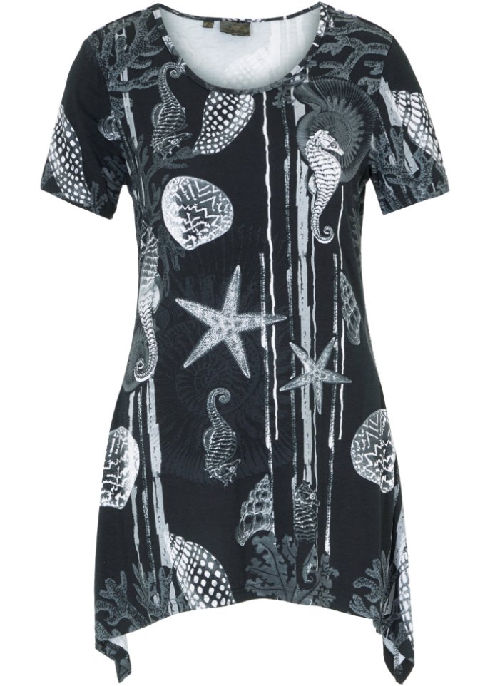 Longshirt mit Zipfel