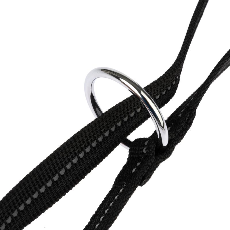 TIAKI Hundeleine Reflective Rubber, schwarz