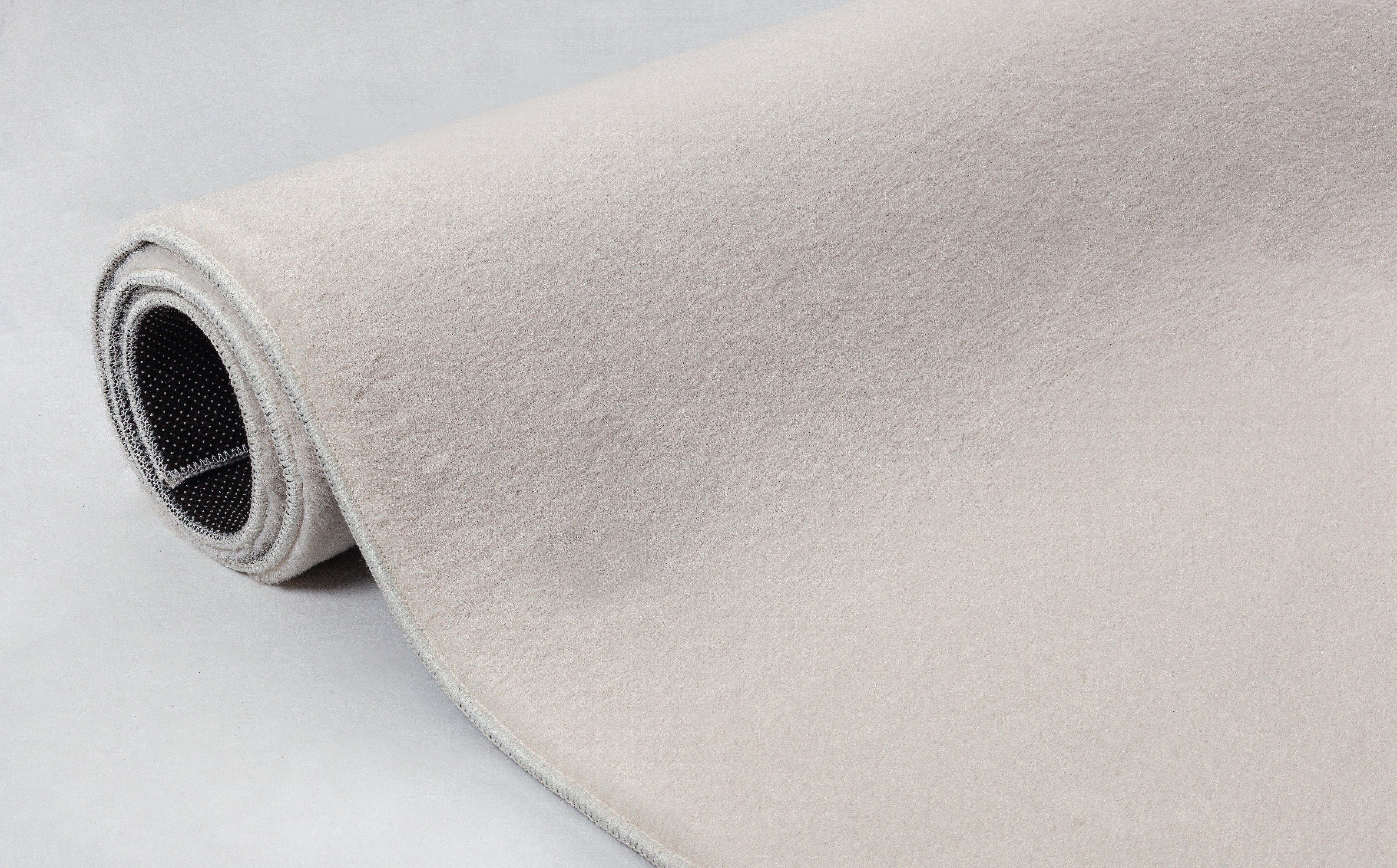 Fellteppich Cosy kuschelig Teppich, weich und elegant, the carpet, Rechteck, Höhe: 14 mm, Super weicher Kurzflor, waschbar, Wohnzimmer, Schlafzimmer