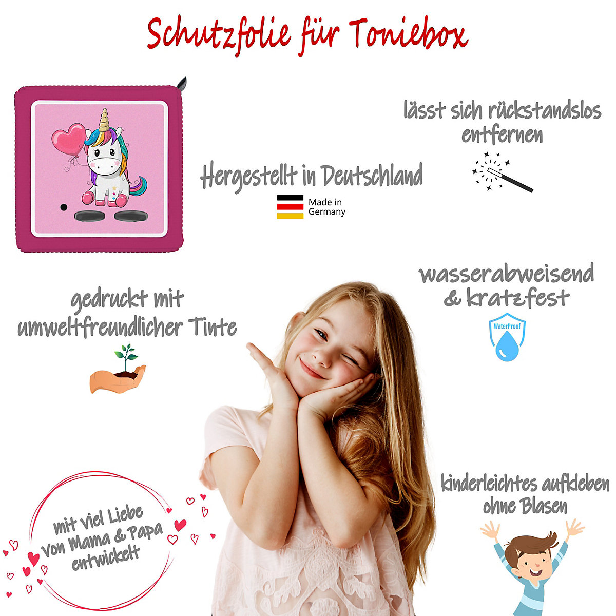 Schutzfolie für Toniebox, Dekofolie für Toniebox, Toniebox Aufkleber