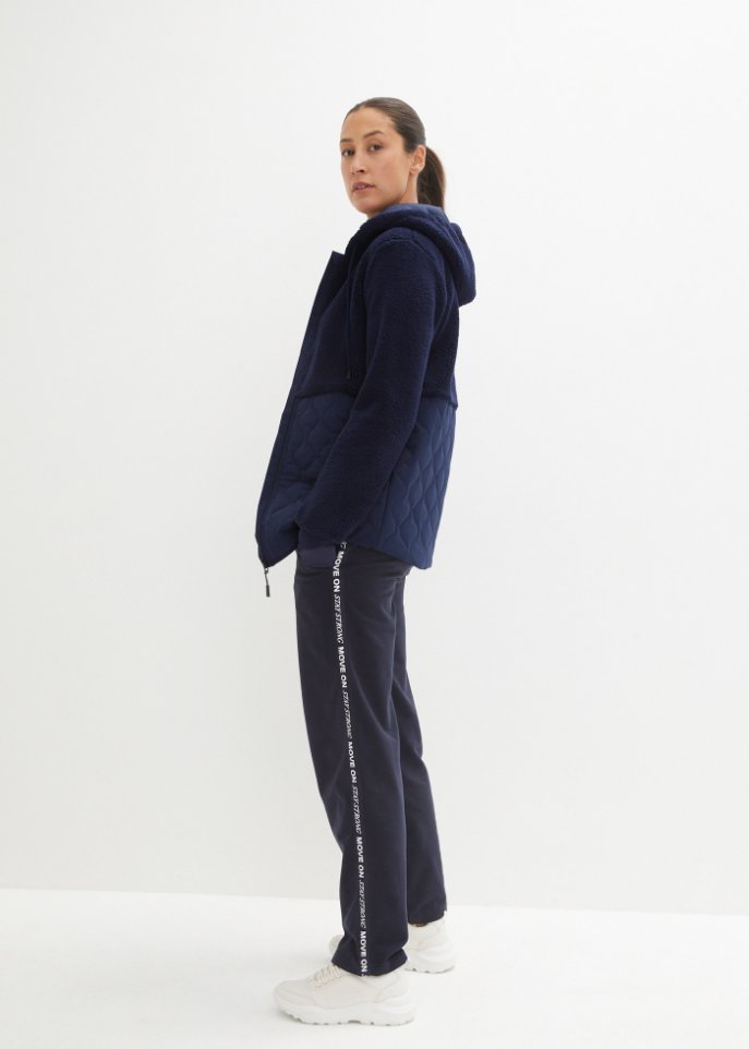 Teddy-Fleece Jacke mit Steppung