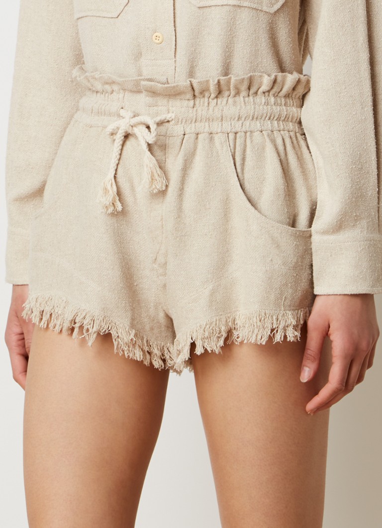 Pantaloncini in seta a vita alta e taglio dritto di Isabel Marant Talapiz