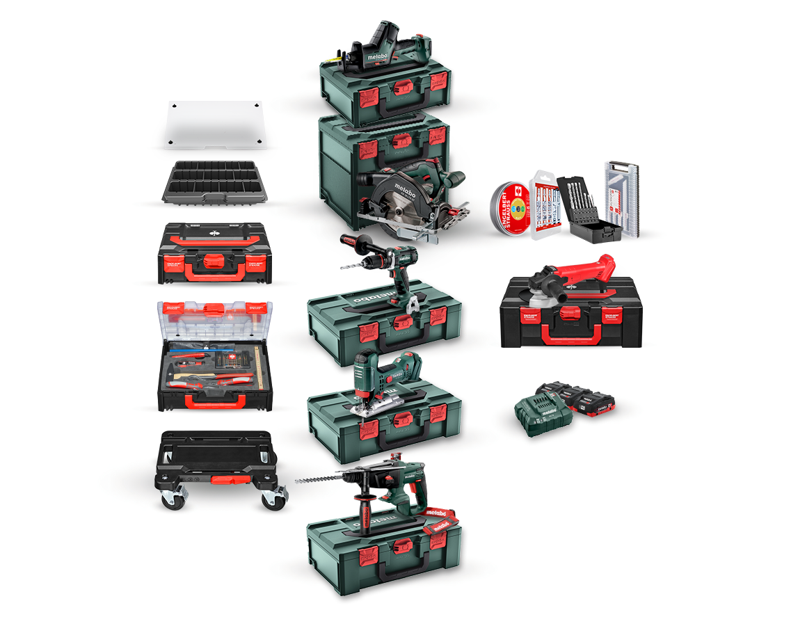Metabo 18,0V Kombipack XV 3x 4,0 Ah LiHD+Ladegerät