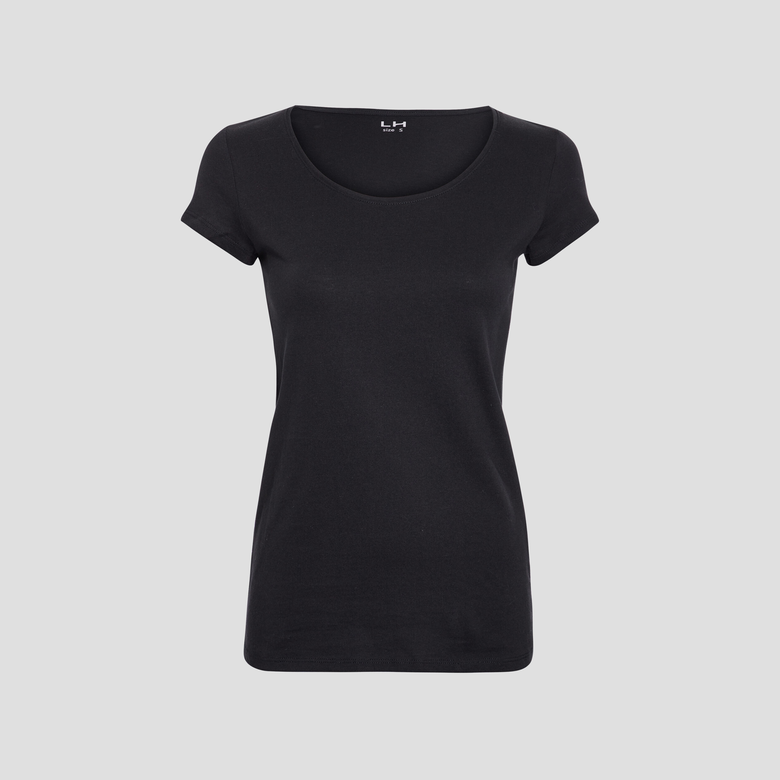 T-shirt manches courtes noir femme | La Halle