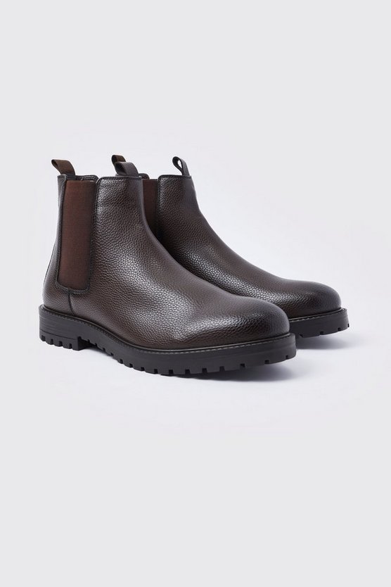 Chelsea-Stiefel aus Kunstleder