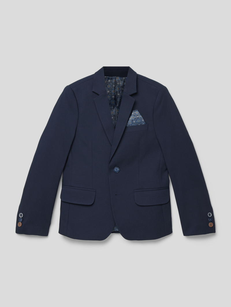 Sakko mit Pattentaschen in marineblau