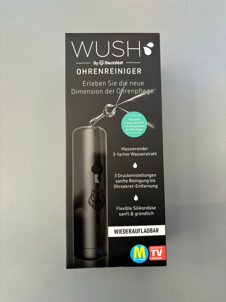 MediaShop Ohrendusche Wush in Schwarz günstig kaufen onesize