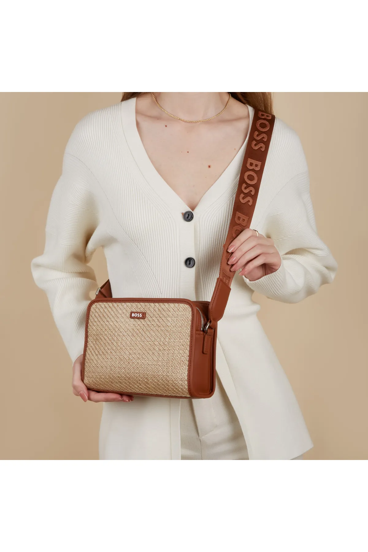 Hugo Boss  Sandy Damen Umhängetasche Beige 50517071-717