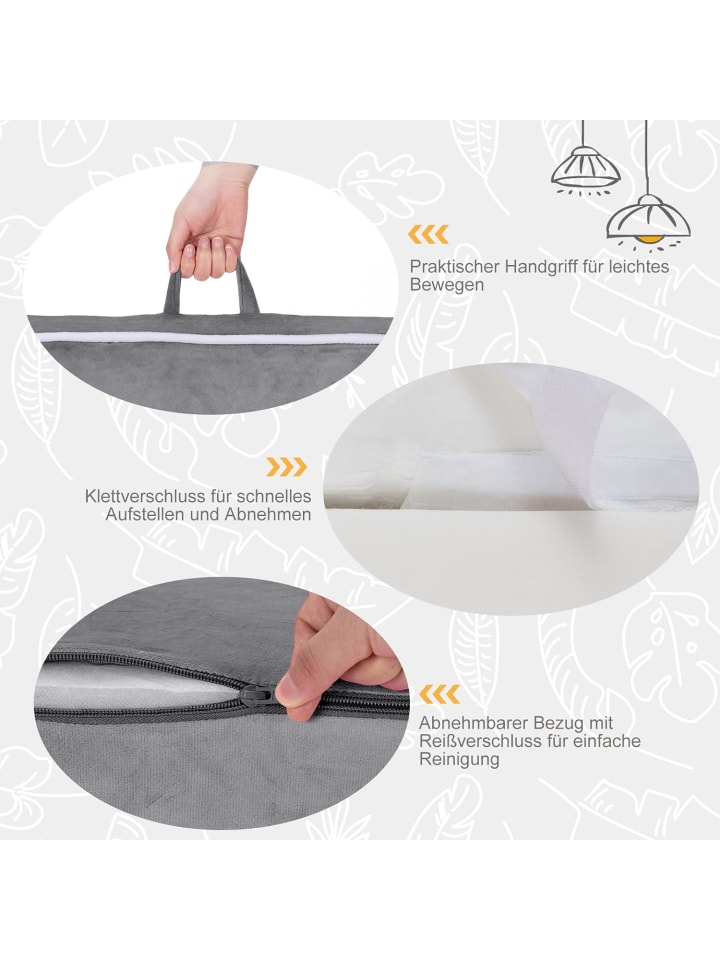 COSTWAY Sessel unter 5 Jahren in Grau günstig kaufen 50 cm