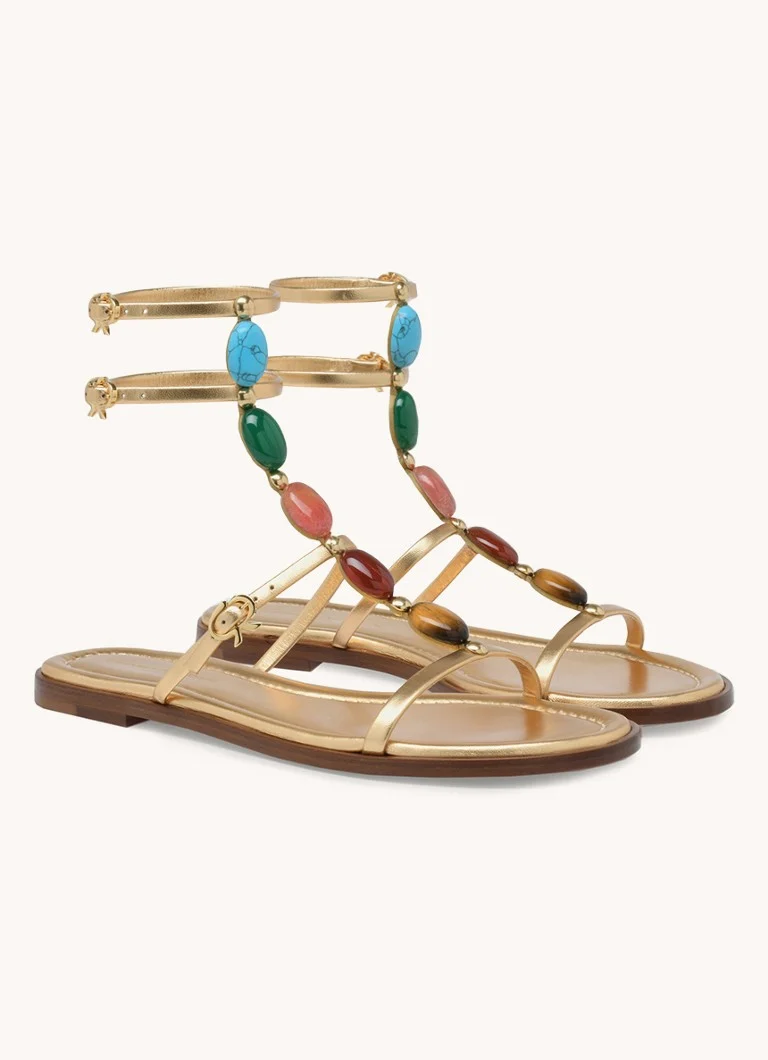 Sandale Gianvito Rossi Shanti 05 din piele de miel