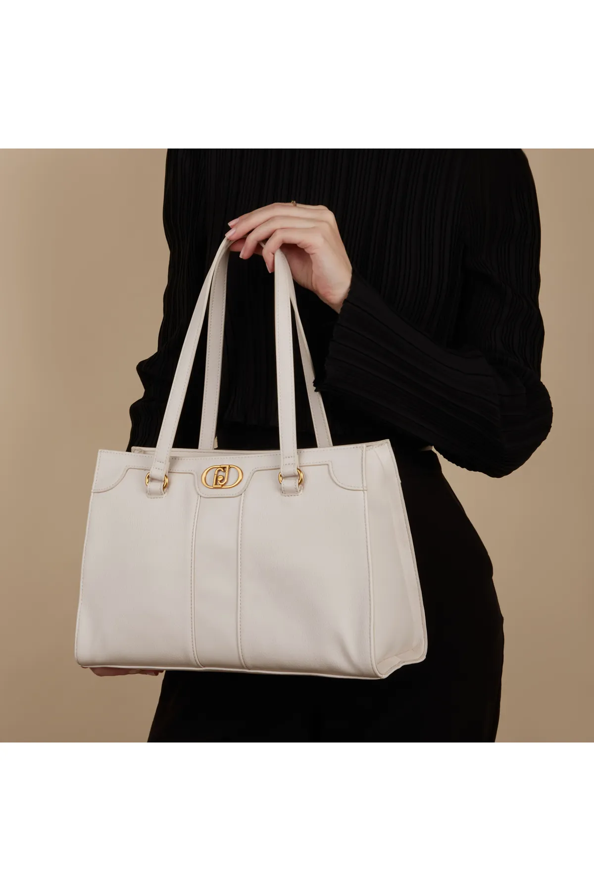 1'ASLAN  Liu Jo Anaba Damen Schultertasche Weiß Aa4024e0031-33801