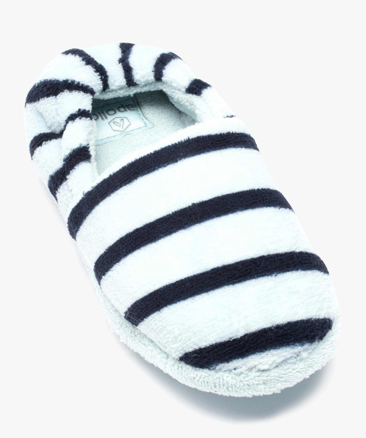 Chaussons Garçon en velours à rayures - Apollo bleu | GEMO